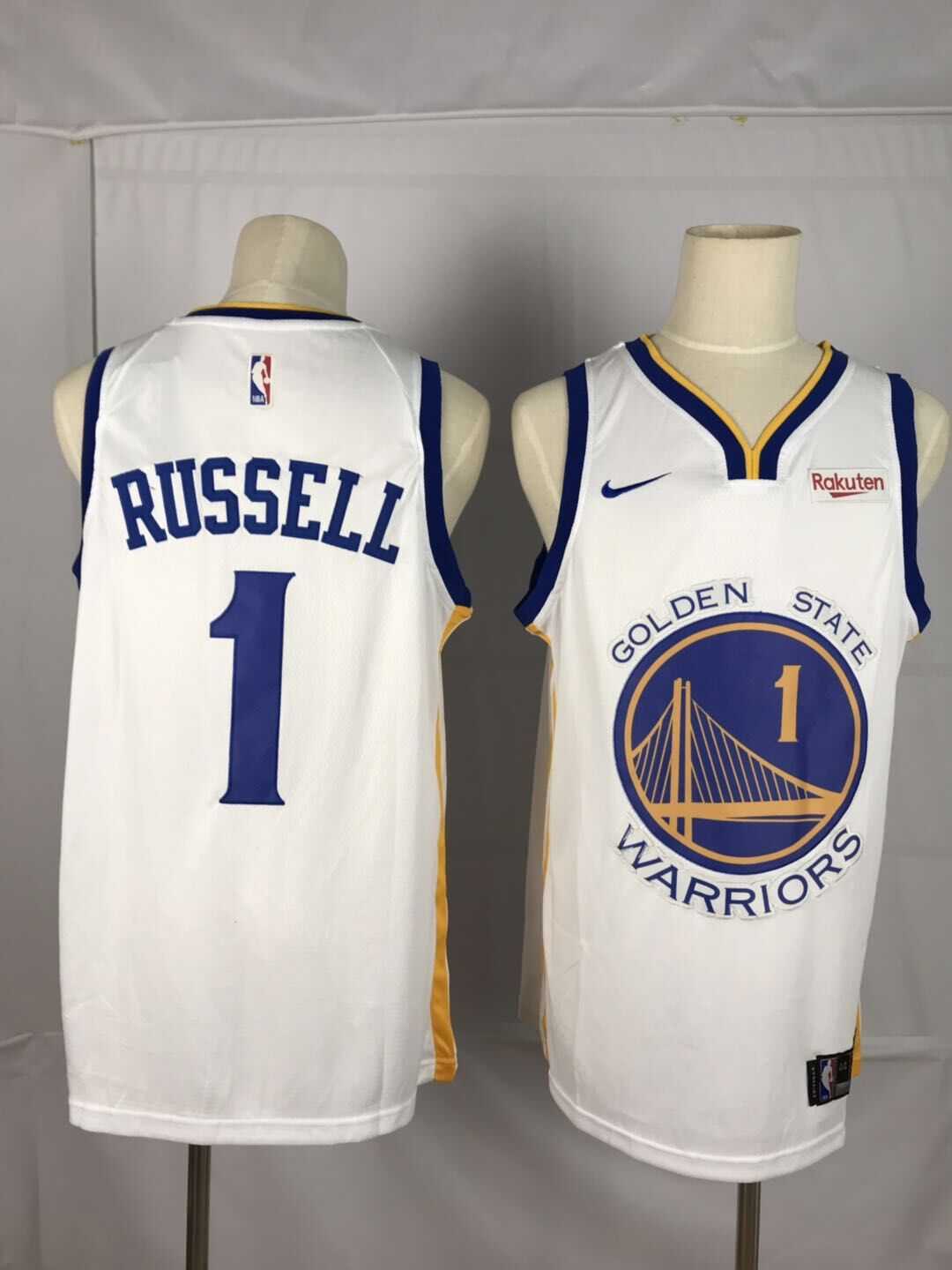 Warriors 1 D'angelo Russell White City Edition Nike Swingman Jersey,We sell and wholesale Warriors 1 D'angelo Russell White City Edition Nike Swingman Jersey on line form chian!